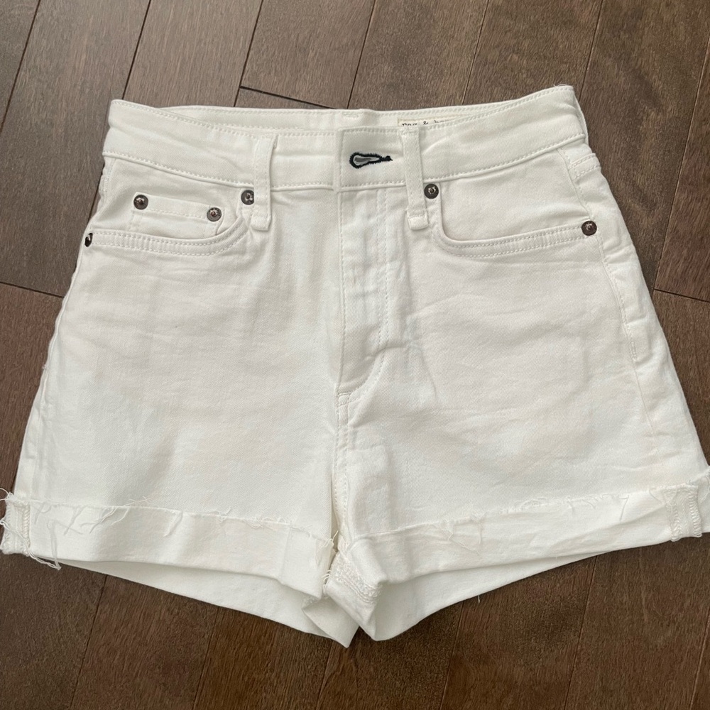 rag & bone Off-White Jean Shorts